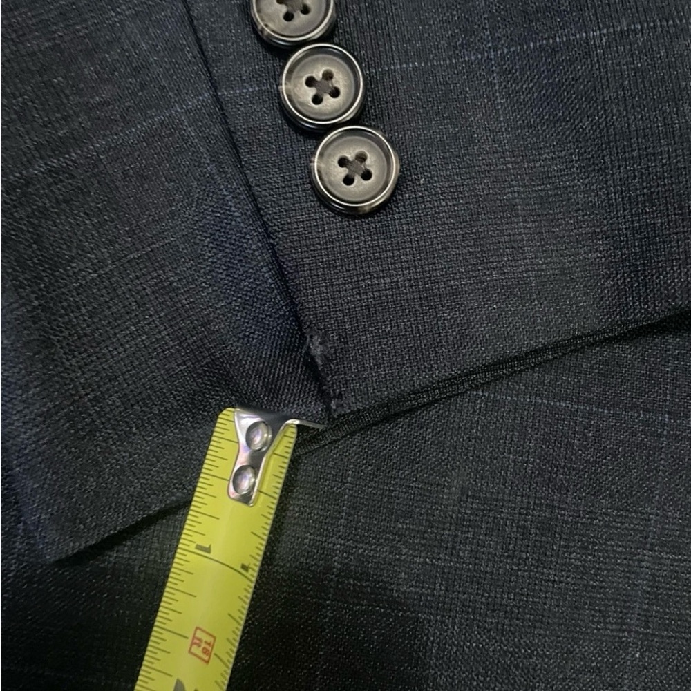 Polo Lauren Ralph Lauren 40R Blue Windowpane Plaid Wool Sport Coat Single Vent - Picture 7 of 13